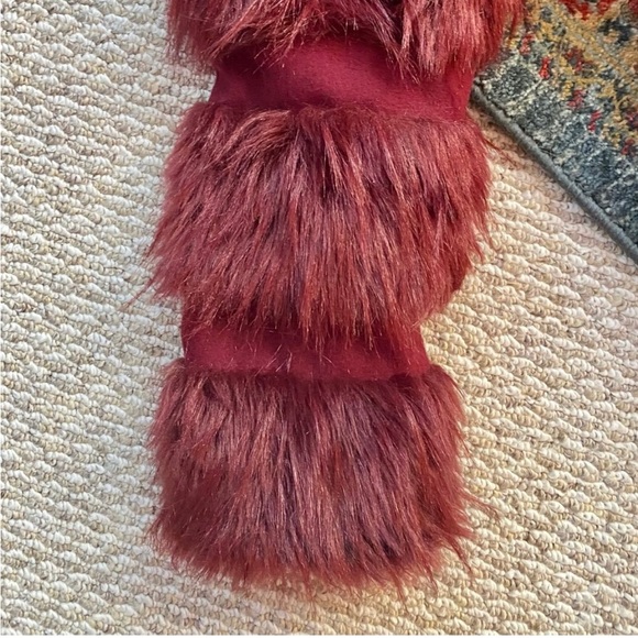 Rachel Zoe upscale wine colored faux fur jacket, 3/4 length 🍷 - Picture 15 of 15